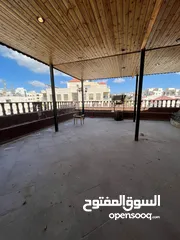  8 شقة للإيجار مفروش  رويال سويت طابقية مع روف و ترس كبير  Big department for rent in deir Ghbar amman