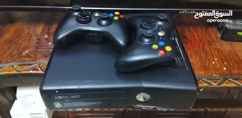  1 Xbox360 slim مهكر + ايدتين + 105 العاب  موجود بنابلس مع خدمة التوصيل لجميع المدن الضفة والداخل