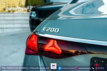  13 Mercedes-Benz E200 2024 Verde Silver 3000 كم فقط