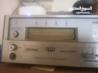  3 مسجل كاترج وكاسيت وراديو قديم عمره اكتر من 50 سنه مع سمعاته للبيع
