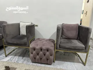  7 طقمين كنب فرش نظيف اسفنج دنلوب