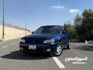  2 أكسنت موديل 94 محولة بالكاملة لموديل 98 جير عادي ماتور 1500 السيارة صلاة النبي + رقم مميز