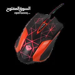  3 MEETION C500 GAMING 4 IN 1 KIT KEYBOARD MOUSE HEADPHONE AND MOUSE PAD-كيبورد وماوس سلكي قيمينق مضيء
