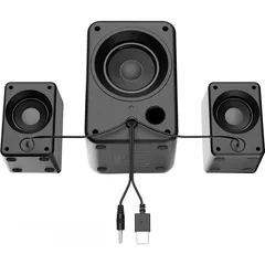  2 Meetion SP2011 2.1 Gaming Stereo Desktop Speakers with Subwoofers سماعات بإضاءة