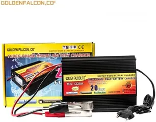  4 شاحن بطاريات 20 امبير Automatic Smart Lead Acid Portable 12V 20A Battery Charger