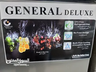  7 ثلاجة جنرال ديلوكس حجم 538 لتر لون سلفر انفيرتر