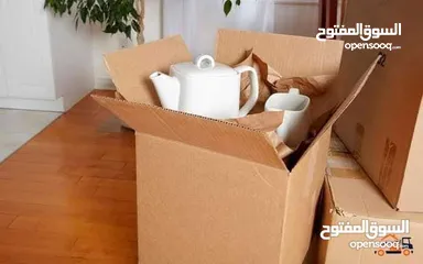  3 كراتين للرحيل العفش كراتين تغليف الزجاج
