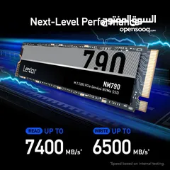  2 1TB (1000GB) LEXAR NM790 7400 M.2 NVME GEN4 3D NAND 50X SPEED DESKTOP - LAPTOP GAMING SSD