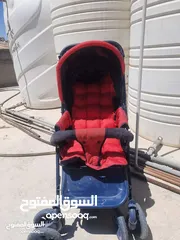  2 كوت طفل + حمالة طفل شبه جداد و نظاف و لم يتم استعمالهم إلّا مرتين و عرباية طفل مستعملة جيدة جداً