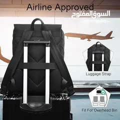  6 Shock Absorbing Waterproof Laptop Backpack with shoulder strap 15.6” -Black حقيبة شنتة لابتوب