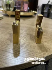  3 ولاعتين ديبونت ( s t Dupont )صناعه فرنسيه مطلي بالذهب