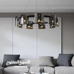  5 ثريا دائرية فاخرة بتصميم مينيمالي وزجاج