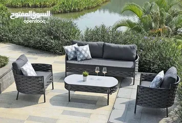  4 تجهيزات خارجيه لقعدات الصيف  اطقم جلسات  طاولات وكراسي  مراجيح  كراسي مسبح