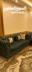  1 طقم كنب خشب سويد سفنج ضغط ( طقم خليجي ) 7 مقاعد