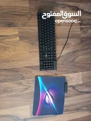  1 keyboard and RGB mouse pad