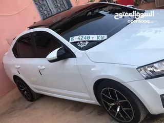  6 سكودا اوكتافيا 2016 لون ابيض - نابلس