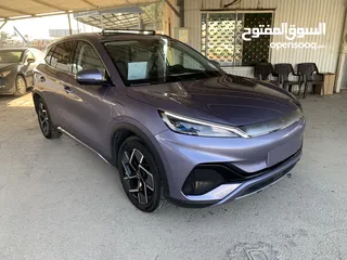  7 BYD Yuan plus 2023 بي واي ديه ايوان بلص صنف شامبيون فل الفل اوتبارك وباب خلفي كهرباء كراسي حامي بارد