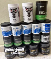  5 كرياتين مونوهايدرات ماركه عالميه أوزان مختلفه صافي 100% بدون نكهات تاريخ طويل الامد