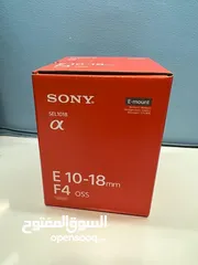  1 NEW Sony 10-18mm F4 lens