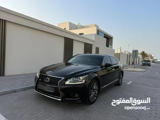  4 للبيع لكزس LS460 وارد F Sport  الشكل الجديد موديل 2014  موتر بحالة الوكالة