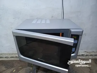  3 ميكرويف كونتي لون سلفر 42لتر من جوا تيفال مع نظام شواي داخليه فخم جدا تب نظافه قابل للتفاوض