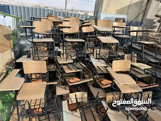  8 كرسي محاضرات يصلح للمدارس والمراكز التعليمية ورياض الاطفال بحال الوكالة