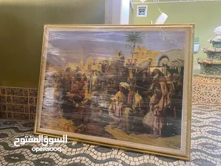 2 لوحة مرسومة بريشة فنان عراقي باسط البدري سنة 98 مرسومة بكل دقه