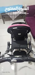  4 عربة أطفال مزدوجة مع هدية مفاجأة " بحالة ممتازة  وارد اميركا مناسبة لطفلين (طفل رضيع في المقدمة +طفل