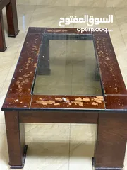  2 طقم طاولات زان بحاجه الدهان فقط