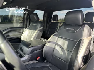  9 فورد F150 رابتر خليجي 2018 قمه في الاضافه بحاله ممتازه لا يحتاج شي اقساط على طريق البنك