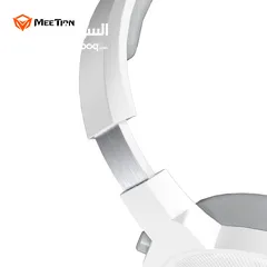  6 Meetion HP012 RGB 7.1 Virtual Surround Sound Gaming Headset USB -White سماعات لون ابيض