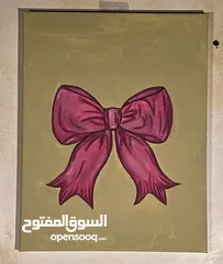  2 لوحات ديكور رسم يدوي