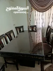  2 طاولة سفرة 6 كراسي مستعملة بحال الجديد