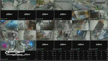  6 كاميرات المراقبه Dahua Hikvision كفاله مدى عام