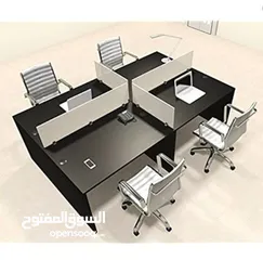  9 خلية عمل موظيفن ورك استيشن  اثاث مكتبي كامل مكتب -work space -partition -office furniture -desk staf
