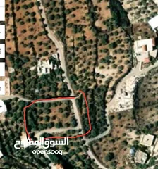  1 قطعة ارض بمساحة 550متر مربع  نابلس -نصف اجبيل