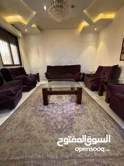  1 كنب تركي+طاولات خشبية زجاجية+سجاد تركي