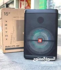  2 سماعة شحن 15 انش متنقلة مع ميكرفون  لاسلكي