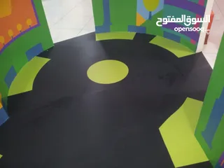  11 ارضيات . PVC . رولات وشرحات . فينيل للمستشفيات والحضانات والنوادي الرياضية  وروضات مصانع مراكز إعاقة
