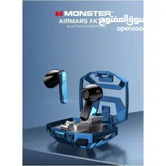  1 Monster XKT09 سماعات بلوتوث 5.2 TWS سماعات لاسلكية سماعات أذن رياضية للحد من الضوضاء سماعة ألعاب وضع