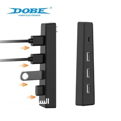  4 مداخل USB مخصصة للبلايستيشن 5 الجديد بتصميم متناسقDOBE PS5 SLIM USB expansion container TP5-3556 PS5