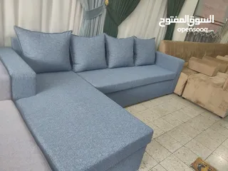  1 L shape Sofa's