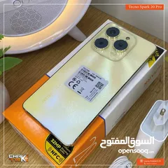  6 جهاز جديد بالكرتونة Spark 20 pro رام 16 جيجا 256 مكفول سنة متوفر توصيل
