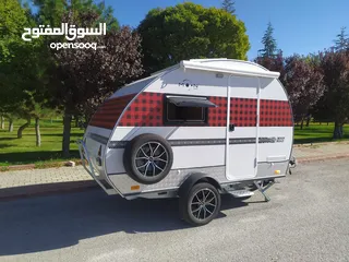  4 HUNTMENT Luxury Turkish made mini teardrop trailer camper EU Standart for 2 person