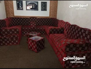  4 اثاث كنب حرف U جلسة عربية