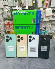  2 جهاز جديد بالكرتونة  سمارت 8 رام 4 جيجا 64 مكفول سنة متوفر توصيل