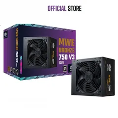  2 باور سبلاي كولر ماستر لأجهزة الجيمنج 750 واط حقيقي COOLERMASTER 750W 80+ BRONZE GAMING POWER SUPPLY