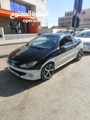  4 سيارة بيجو كشف 206cc موديل 2006 للبيع