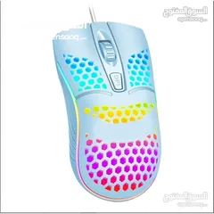  1 ماوس سلكي KW-10 HONEYCOMB USB WIRED MOUSE