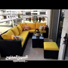  21 طقم رتان عرض خاص خمس مقاعد مع طاوله وسط فقط 115